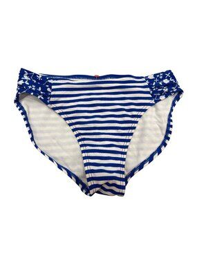 Cat & Jack Large Striped Multicolor Lined Bikini Bottoms Retro Nostalgia Core